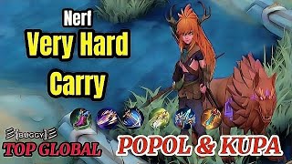 Gameplay Popol amp Kupa Post Nert Very Hard Carry Top Global Popol amp Kupa 彡ʙᴜɢɢʏ彡  MLBB [upl. by Aura]