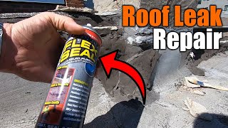 How To Fix A Roof Leak With Flex Seal  THE HANDYMAN [upl. by Jacynth]