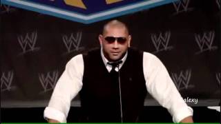 Batista Returns WWE WrestleMania 27 Press Conference 2011 [upl. by Ena]