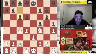 Hikaru Nakamura vs Alireza Firouzja Bullet Chess Championship 2024 [upl. by Oiratnom]