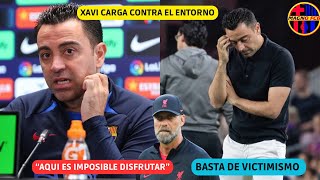 RAJADA DE XAVI CONTRA EL ENTORNO DEL BARÇA NO ACEPTA SU REALIDAD Y CULPA LA PRENSA DE SU FRACASO ❌ [upl. by Sall962]