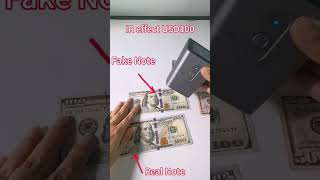 Laser Money Detector for Super Fake US Dollars [upl. by Ahsirk]