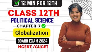 Ch7 Globalisation 12th Political Science NCERT  Studyship with Krati 2 [upl. by Ettenoitna]