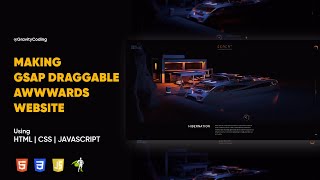 Making GSAP Draggable  AWWWARDS Website  HTML CSS JavaScript  gravitycoding [upl. by Emeline]