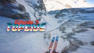 Jumping the crux in The Fingers couloir  Topside episode 5 [upl. by Gievlos883]