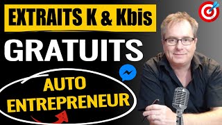 🔴▶▶ KBIS AUTO ENTREPRENEUR OBTENIR UN EXTRAIT KBIS EN LIGNE AUTOENTREPRENEUR GRATUIT UBEREAT [upl. by Recha]