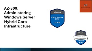 Exam AZ800 Administering Windows Server Hybrid Core Infrastructure Renewal Question answer2024 [upl. by Akers187]