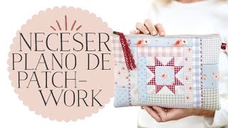 Neceser o Estuche Plano de Patchwork para Principiantes  con quotMy First Stitchesquot [upl. by Rohn]