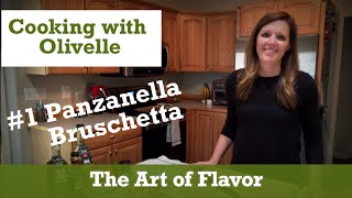 Cc1 Panzanella Bruschetta Cooking Class with Brie from Olivelle [upl. by Iow]