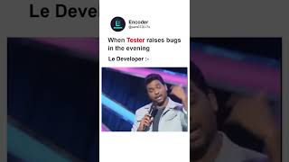 Developer fixing bugs  Tag your developer shorts code coding memes funny tester [upl. by Cobb]