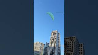 Enjoy flying Parafoil Kite in open field [upl. by Krista836]