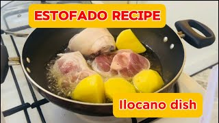 Estofadong baboy ala ilocandia  how to cook estofadong baboy ilocano version [upl. by Euqinitram]