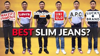 Which Brand Makes The BEST SLIM JEANS [upl. by Llenahc487]