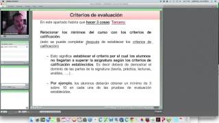 Lec032 Desarrollo práctico de la Evaluación en la Programación Didáctica LOE y LOMCE [upl. by Dalila]