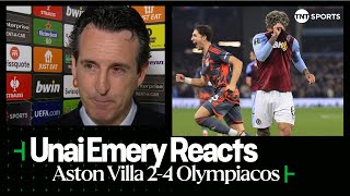 quotWE PLAYED BADquot  Unai Emery  Aston Villa 24 Olympiacos  UEFA Europa Conference League [upl. by Innus]