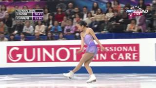 Mao Asada SP Worlds 2014 Eurosport [upl. by Kissiah461]