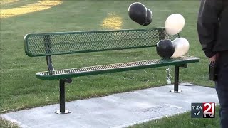 Bench dedicated to former Aboite Township Trustee Wednesday [upl. by Hendry]