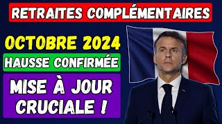 🚨URGENT  Retraites Complémentaires Octobre 2024 👉 Hausse Confirmée et Mise à Jour Cruciale [upl. by Haisoj]