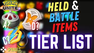 NEW Pokemon Unite Items Tier list [upl. by Lenehc]