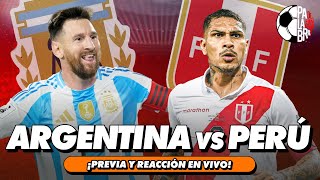 ARGENTINA VS PERÚ TRANSMISIÓN EN VIVO  PALABRA DE HINCHA [upl. by Sophia]