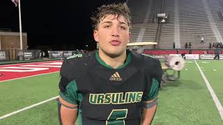 Ursuline Football Postgame Interview With John Frangos 102524 [upl. by Ahseret248]