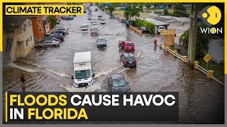 Lifethreatening flooding hits Florida  WION Climate Tracker [upl. by Kreis]