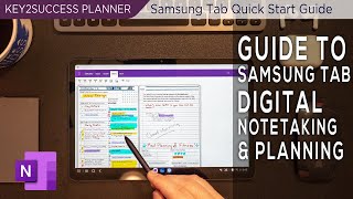 How To Use Samsung Tab for Digital Notetaking using OneNote [upl. by Zaob]