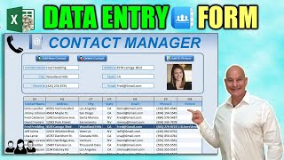 How To Create An Excel Data Entry Form WITHOUT A UserForm [upl. by Iveson]