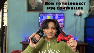 HOW TO RECONNECT PS4 CONTROLLER AFTER BLUETOOTH OTHER DEVICES Bahasa Melayu [upl. by Sergu]