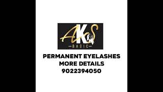 The process of permanent eyelashes extensions  Aks Salon [upl. by Aienahs]