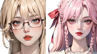 Cartoon girl dpz  ✨ beautiful profile dpz  dp photo for girl BTS cute girl pic anime dp [upl. by Gelb]