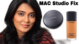 MAC Studio Fix Foundation NW 43  NC45 NC 46 amp Powder NC 445 Review Dark Skin Beauty Talks [upl. by Anirtruc]