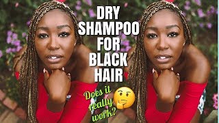 Dry Shampoo For Black Hair  Easy Way To Maintain Hair in Braids [upl. by Delogu]