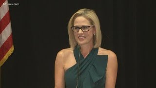 WATCH Democrat Kyrsten Sinema gives her victory speech [upl. by Aros112]