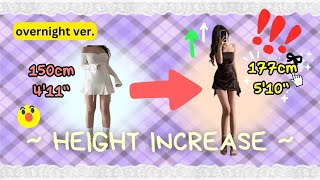 INCREASE your height SAFE n FAST overnight ver [upl. by Socrates935]