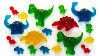 Jelly Dinosaur How to make jelly gummy Dinosaur jello soda shape easy step by step guide DIY [upl. by Aurilia]