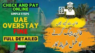 UAE Overstay Fine Check And Pay Online  ICP Smart Service  GDRFA [upl. by Ray]