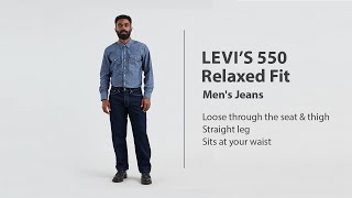 Levis 550 Relaxed Fit Mens Jeans  Jeans Advice [upl. by Iohk978]