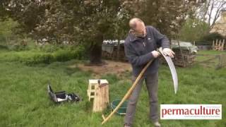 How to Sharpen a Scythe Safely and Effectively [upl. by Sorel]