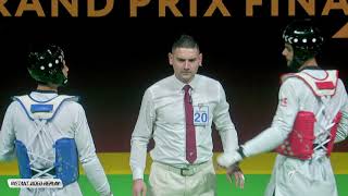 Moscow 2019 WT GP SemiFinal M68kg LEE Daehoon KOR vs HOSSEINI Mirhashem IRI [upl. by Larue409]