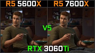 RYZEN 5 5600X vs RYZEN 5 7600X  RTX 3060Ti  Test in 10 Games [upl. by Aicen]