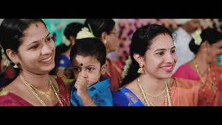 Mangalore wedding highlights of Samatha  Kishore [upl. by Noxin]