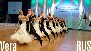 Vera RUS  2015 European STD Formation  DanceSport Total [upl. by Lairea]