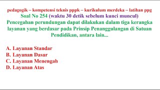 pedagogik kompetensi teknis pppk guru no 254 kurikulum merdeka sekaligus latihan ppg [upl. by Bracci]