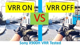 Sony X900H VRR Tested  VRR ON VS VRR OFF In Online Multiplayer [upl. by Naitirb298]