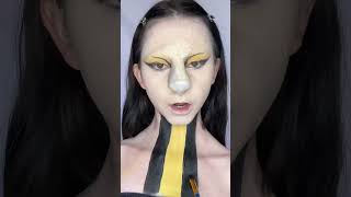 Hufflepuff Makeup🦡💛 harrypotter hufflepuff makeuptrends makeuptutorial creativemakeup [upl. by Blossom]