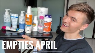 April 2021 Favourites Empties  Cetaphil La Roche Posay Uriage Isntree Garnier FA Safe [upl. by Naujit]