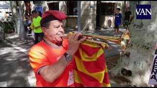 DIADA 2018 El quothombre más importante de Catalunyaquot toca la trompeta [upl. by Piggy986]