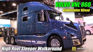 2020 Volvo VNL 860 77inch High Roof Sleeper Globetrotter XCeed  Exterior Interior Walkaround [upl. by Godard]