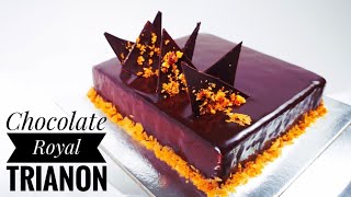 Chocolate Royal Trianon  Chocolate Mousse Cake  Royal Au Chocolat  Bake and Toss [upl. by Taka]